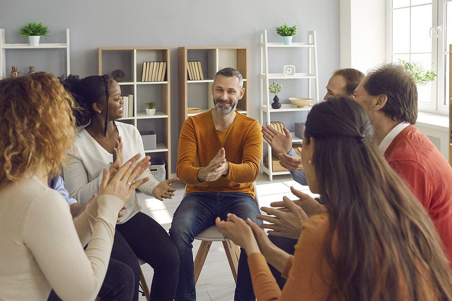 A parent support group session at Psycamore